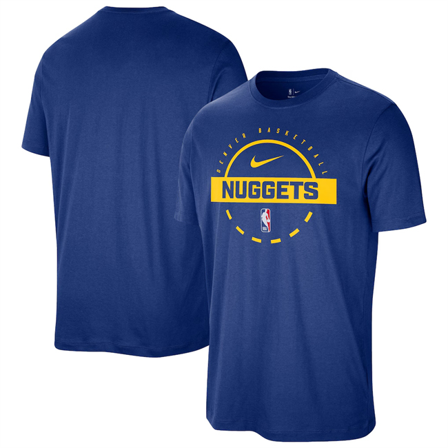 Men's Blue Denver Nuggets Practice T-Shirt
